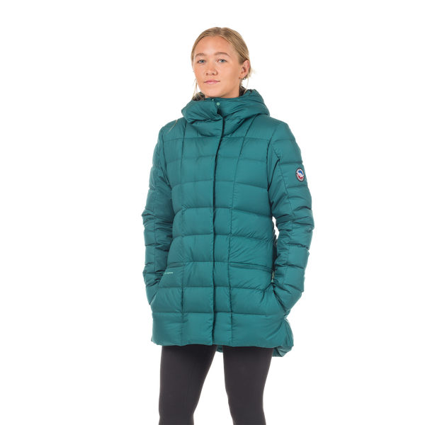 Women's Patagonia Puffer Down Jacket Turquoise Size Medium Full Zip